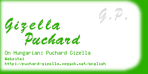 gizella puchard business card